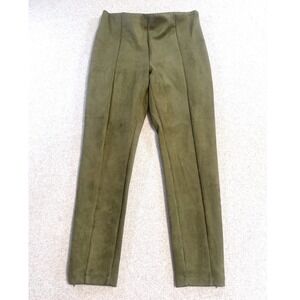 LOFT Pants Womens M Olive Green Pull On Stretch Skinny Ankle Work Casual